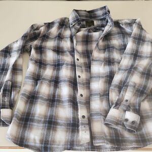 Plaid Button-Up Shirt